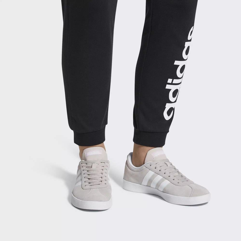 Adidas VL Court 2.0 Tenis Blancos Para Mujer (MX-83764)
